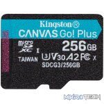 KINGSTON 256GB MICROSDXC CANVAS GO PLUS 170R A2 U3 V30 CARD + ADP - Image 3