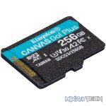 KINGSTON 256GB MICROSDXC CANVAS GO PLUS 170R A2 U3 V30 CARD + ADP - Image 4