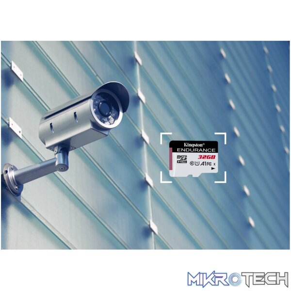 KINGSTON 32GB MICROSDHC ENDURANCE 95R/30W C10 A1 UHS-I CARD ONLY - Image 4