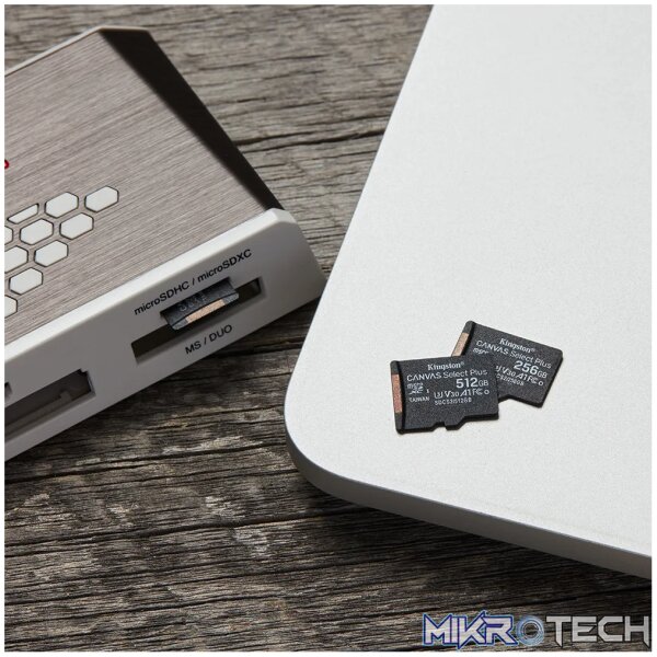KINGSTON 512GB MICSDXC CANVAS SELECT PLUS 100R A1 C10 CARD + ADP - Image 9