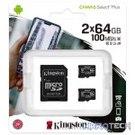 KINGSTON 64GB MICSDXC CANVAS SELECT PLUS 100R A1 C10 TWO PACK +  SINGLE ADP - Image 5