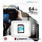 KINGSTON 64GB SDXC CANVAS GO PLUS 170R C10 UHS-I U3 V30 - Image 3