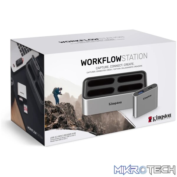 KINGSTON USB3.2 GEN2 WORKFLOW STATION DOCK W/5G USB-A/C HUB - Image 6