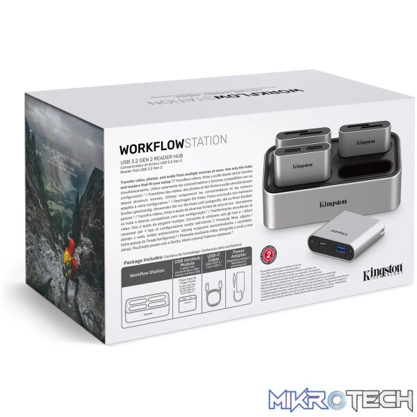 KINGSTON USB3.2 GEN2 WORKFLOW STATION DOCK W/5G USB-A/C HUB - Image 7