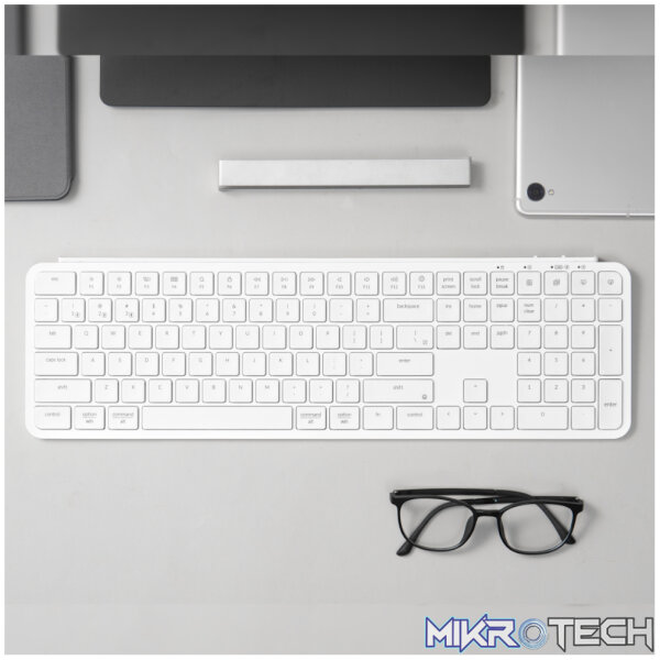 Keychron B6 Pro Ultra-Slim 100% Wireless Keyboard – Ivory White - Image 5
