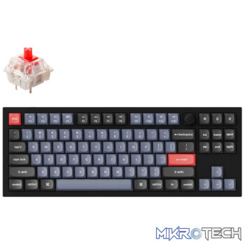 Keychron Q3 80% Red G Pro Switches Aluminium RGB Wired Keyboard - Black