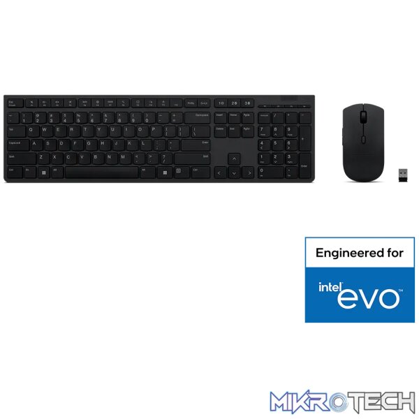 LENOVO PROFESSIONAL WIRELESS RECHARGEABLE KEYBOARD AND MOUSE COMBO - Image 2