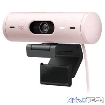 LOGITECH BRIO 500 FULL HD 1080P WEBCAM WITH LIGHT CORRECTION ROSE