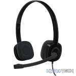LOGITECH H151 WIRED STEREO HEADSET 3.5MM - BLACK