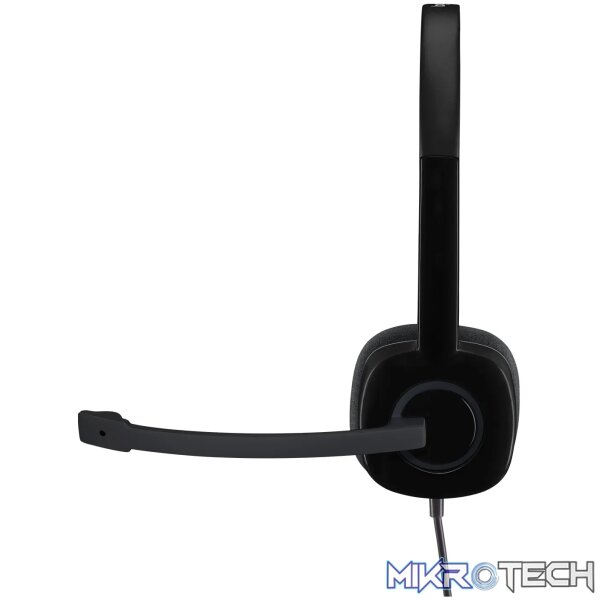LOGITECH H151 WIRED STEREO HEADSET 3.5MM - BLACK - Image 3