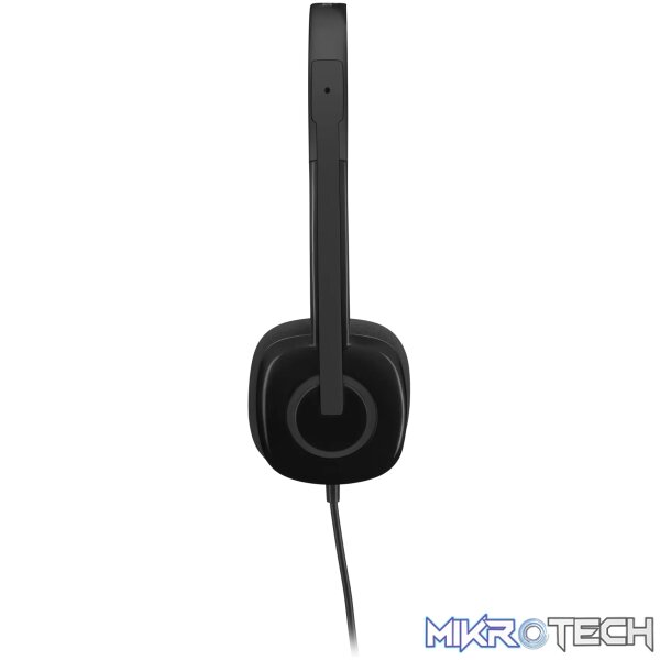LOGITECH H151 WIRED STEREO HEADSET 3.5MM - BLACK - Image 4