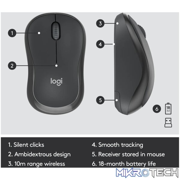 LOGITECH MK295 WIRELESS SILENT MOUSE & KEYBOARD COMBO - Image 15