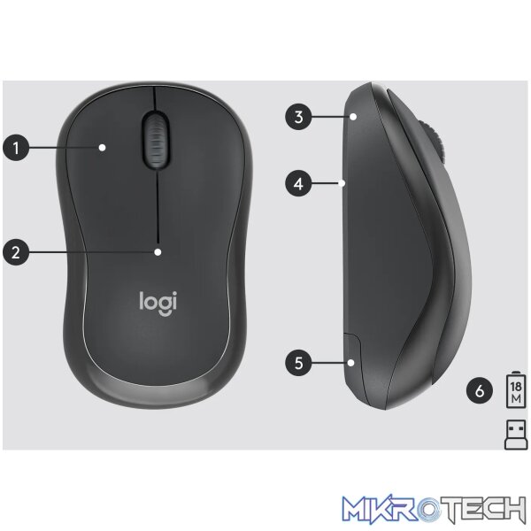 LOGITECH MK295 WIRELESS SILENT MOUSE & KEYBOARD COMBO - Image 7
