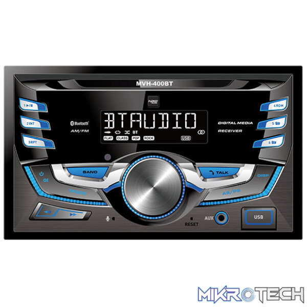 MVH-400BT Energy Audio MVH-400BT Bluetooth/USB/AUX Double Din Multimedia Player - Image 1