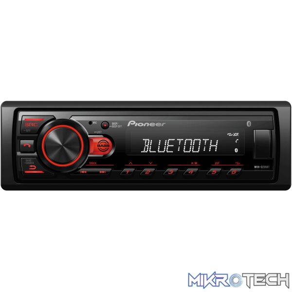 MVH-S235BT_front Pioneer MVH-S235BT Single Din Radio - Image 1