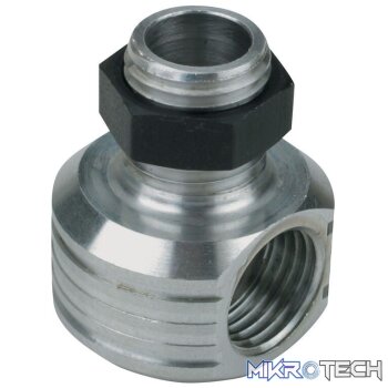 Muffler Right angle adaptor w/nut FA65-1
