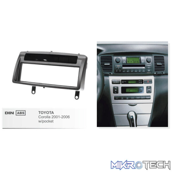 MzktMDQ4LmpwZw Toyota RunX/Corolla 2005 Single Din Trimplate - Image 1