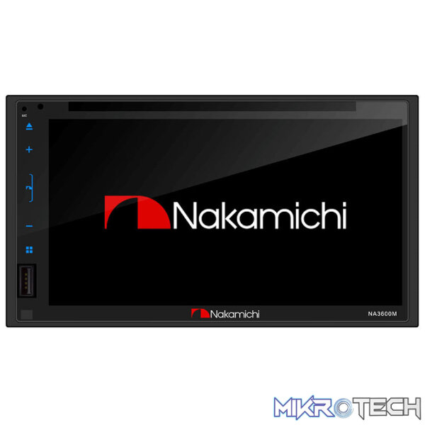 NAM3600M Nakamichi NAM3600M 6.75" Double Din, DVD/Bluetooth/WIFI/GPS Ready Multi-Media Receiver - Image 1