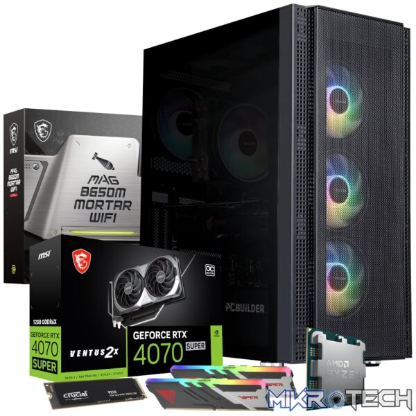 PCBuilder Ryzen 7 7700X TACTICIAN Windows 11 Gaming PC - Image 2