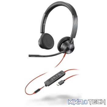 POLY BLACKWIRE 3325 STEREO MICROSOFT TEAMS CERTIFIED HEADSET