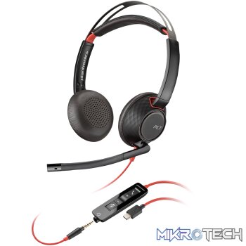 POLY BLACKWIRE 5220 M 3.5MM USB-A+C