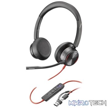 POLY BLACKWIRE 8225 STEREO MICROSOFT TEAMS CERTIFIED USB-C ANC HEADSET