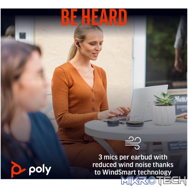 POLY VOYAGER FREE 60 BT HC USB-A BT700D NC BLACK - Image 7