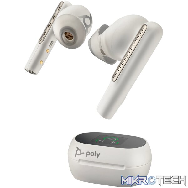 POLY VOYAGER FREE 60+ BT TS HC USB-A BT700D NC WHITE - Image 2