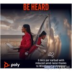POLY VOYAGER FREE 60+ BT TS HC USB-A BT700D NC WHITE - Image 10
