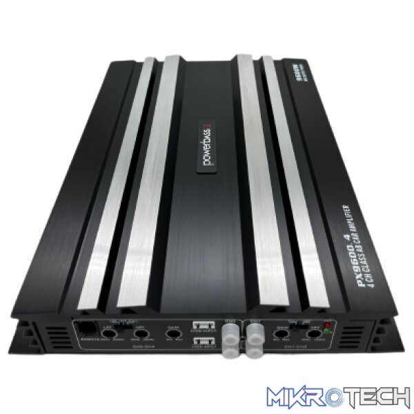 Powerbass  PX9600.4 9600W 4 Channel Peak 80R X 4 Amplifier With Bass Controller - Image 3