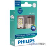 PHILIPS LED P21W WHITE Ultinon 6000K Park Light Bulbs