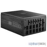 Cooler Master MasterWatt Maker 1200W 80Plus Titanium Power Supply With Full Modular Flat Cables, Ultra-Silent Profile With Silencio FP 135mm PWM Fan And 94% Efficiency - Black Colour