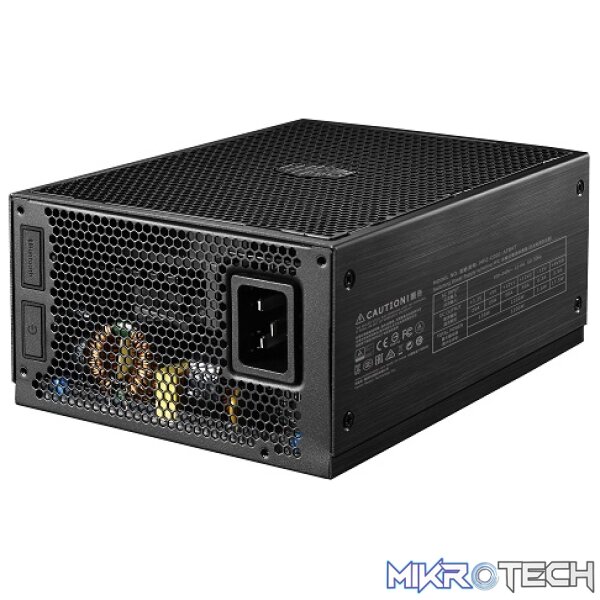 Cooler Master MasterWatt Maker 1200W 80Plus Titanium Power Supply With Full Modular Flat Cables, Ultra-Silent Profile With Silencio FP 135mm PWM Fan And 94% Efficiency - Black Colour - Image 2