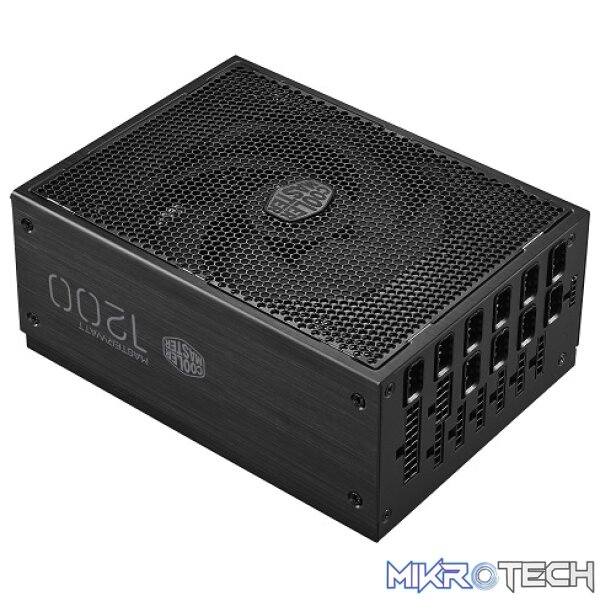 Cooler Master MasterWatt Maker 1200W 80Plus Titanium Power Supply With Full Modular Flat Cables, Ultra-Silent Profile With Silencio FP 135mm PWM Fan And 94% Efficiency - Black Colour - Image 4