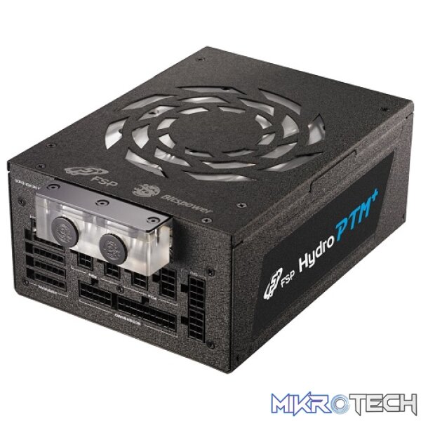 Product FSP Hydro PTM+ 1200W 80Plus Platinum Certification And Hybrid Cooling System With 135mm Silent Fan And Liquid Cooling - Black Colour - Image 1