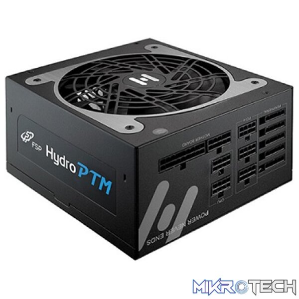Product FSP Hydro PTM 750W 80Plus Platinum Certification Power Supply With Fully Modular Design And 135mm FDB Fan - Black Colour - Image 1