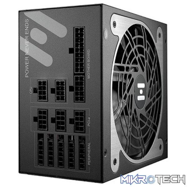 FSP Hydro PTM 750W 80Plus Platinum Certification Power Supply With Fully Modular Design And 135mm FDB Fan - Black Colour - Image 2