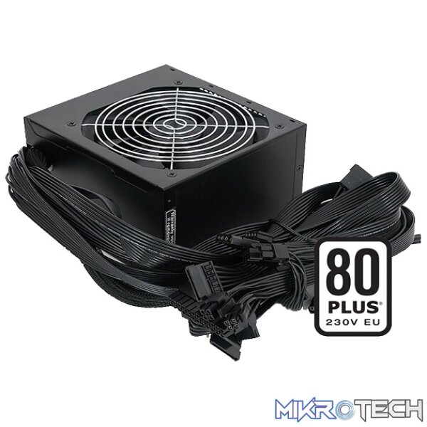 FSP Hyper K 500W 230V 80Plus White Power Supply With +12V Single Rail Design And 85% Efficiency And Active PFC Design - Black Colour - Image 4