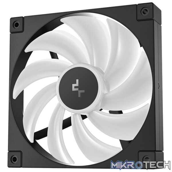 DeepCool FD14 ARGB 140MM High Performance Hydro Bearing 4-Pin PWM Fan Outfitted With 8-Pin Connection In Frame To Daisy Chain FD Fans And Full-Coverage Corner Rubber Pads For Reduced Vibrations - Black Colour - Image 2
