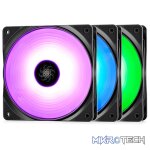 DeepCool RF120MM 3IN1 RGB Case Fan Set Features 18X RGB LEDs With 6X Ultra-Bright LEDs on Each Fan - Black Colour - Image 3