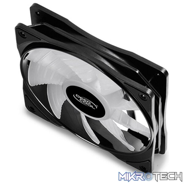 DeepCool RF120MM 3IN1 RGB Case Fan Set Features 18X RGB LEDs With 6X Ultra-Bright LEDs on Each Fan - Black Colour - Image 4