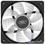 DeepCool RF120MM Case Fan With Built-in High Brightness Red LED and Powered via 4Pin Molex / 3Pin M/B Connector - Black Colour - Image 3