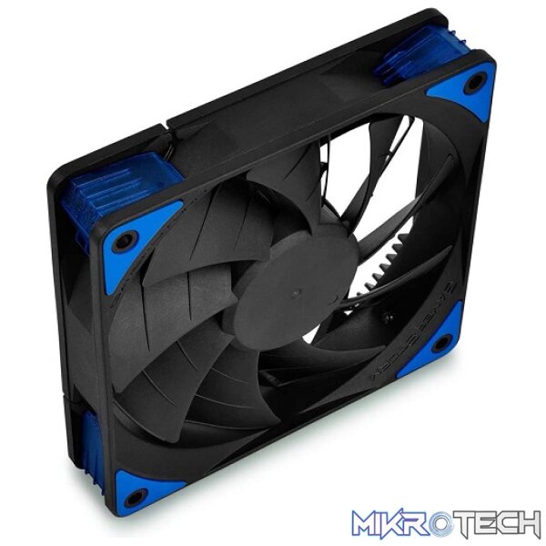 DeepCool TF120MM Case Fan With Built-in Blue LED and Unique Patented 2-Layer Blade Design - Black Colour - Image 4