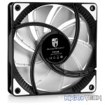 DeepCool TF120MM Case Fan With Built-in White LED Lighting and Features Unique Patented 2-Layer Blade Design - Black Colour - Image 2