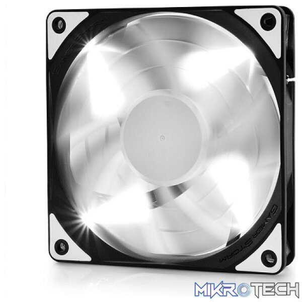 DeepCool TF120MM Case Fan With Built-in White LED Lighting and Features Unique Patented 2-Layer Blade Design - Black Colour - Image 4