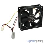 DeepCool XFAN 120mm Hydro Bearing Case Fan With Non-LED lighting with High Quality Black Material and Low-noise performance - Black Colour - Image 2