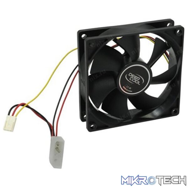 DeepCool XFAN 120mm Hydro Bearing Case Fan With Non-LED lighting with High Quality Black Material and Low-noise performance - Black Colour - Image 2