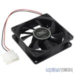 DeepCool XFAN 80mm Non-LED Case Fan With High-Quality Black Material Fan Structure and Low-Noise and Silent Operations - Black Colour - Image 2