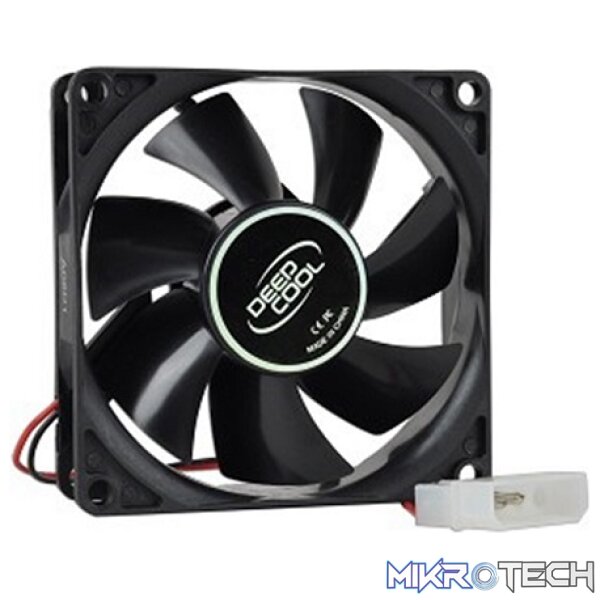 DeepCool XFAN 80mm Non-LED Case Fan With High-Quality Black Material Fan Structure and Low-Noise and Silent Operations - Black Colour - Image 3