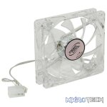 DeepCool XFAN 80mm Hydro Bearing Case Fan With Blue LED Lighting with High Quality Transparent Material and Low-noise operations - Clear Colour - Image 4